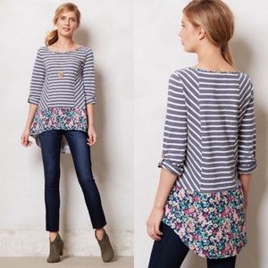 Anthropologie Postmark Fairley Striped Tunic